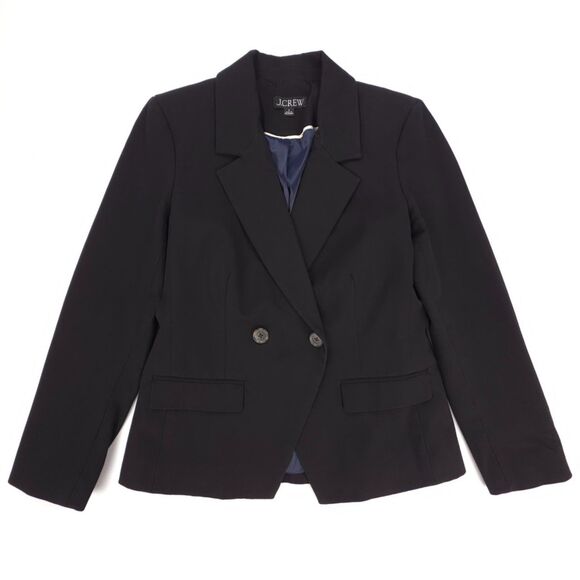 NEW J Crew Devon blazer in Bi-stretch cotton blend Black Old Money Quiet Luxury - Picture 1 of 9